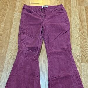 Wrangler Maroon Corduroy Pants